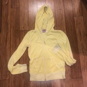 Yellow Terry Cloth Juicy Jacket Size P